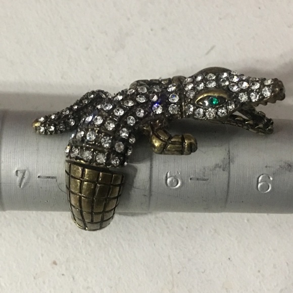 Vintage Rhinestone Alligator Ring - Picture 8 of 8